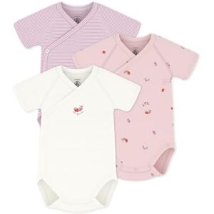 Petit Bateau Lot de bodies croisés manches courtes en coton imprimé bébé - Publicité Petit Bateau Lot de bodies croisés manches courtes en coton imprimé bébé - Publicité