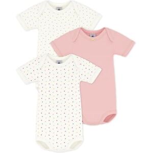 Petit Bateau Lot de bodies manches courtes en coton imprimé mini cœur bébé - Publicité Petit Bateau Lot de bodies manches courtes en coton imprimé mini cœur bébé - Publicité