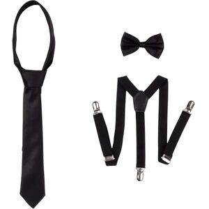 rise&Raba Ensemble 3 pièces avec bretelles, nœud papillon et cravate pour enfants Bretelles élastiques réglables à clipser, nœud papillon et cravate pour garçons et filles de 1 à 8 ans, Noir , 1-8 - Publicité rise&Raba Ensemble 3 pièces avec bretelles, nœud papillon et cravate pour enfants Bretelles élastiques réglables à clipser, nœud papillon et cravate pour garçons et filles de 1 à 8 ans, Noir , 1-8 - Publicité