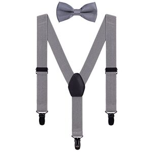 WANYING Bretelle et Nœud Papillon Ensemble pour Enfants Bébé Garçon Fille 1 à 5 ans, 3 Noir Clips Y-forme élastiques Bretelles pour Baby Gris - Publicité WANYING Bretelle et Nœud Papillon Ensemble pour Enfants Bébé Garçon Fille 1 à 5 ans, 3 Noir Clips Y-forme élastiques Bretelles pour Baby Gris - Publicité