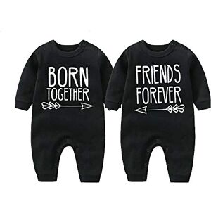 culbutomind Body Bébé Jumeaux Amis Pour Toujours Naissance Vêtement Fille Garçon Cadeaux Manches Longues Jumeau Pyjama(black BF 3m) - Publicité culbutomind Body Bébé Jumeaux Amis Pour Toujours Naissance Vêtement Fille Garçon Cadeaux Manches Longues Jumeau Pyjama(black BF 3m) - Publicité