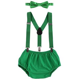 OBEEII Bébé 3pcs Ensemble Bloomer Shorts + Salopette Bretelle + Cravate Nœud Papillon Costume d'anniversaire Cake Smash Photo Shoot Déguisement de Cérémonie Fête Naissance pour Enfant 3-24 Mois - Publicité OBEEII Bébé 3pcs Ensemble Bloomer Shorts + Salopette Bretelle + Cravate Nœud Papillon Costume d'anniversaire Cake Smash Photo Shoot Déguisement de Cérémonie Fête Naissance pour Enfant 3-24 Mois - Publicité