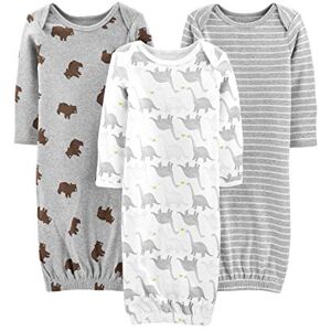 Simple Joys by Carter's Lot de 3 peignoirs en coton unisexe pour bébé, Ours/dinosaure/rayures, nouveau née - Publicité Simple Joys by Carter's Lot de 3 peignoirs en coton unisexe pour bébé, Ours/dinosaure/rayures, nouveau née - Publicité