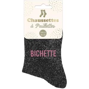 STC Chaussettes paillettes bichettes noires - Publicité STC Chaussettes paillettes bichettes noires - Publicité