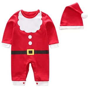 Allbestop Barboteuse Grenouillères Combinaison Pyjama Nouveau-né bébé fille garçon tenues de noël père noël barboteuse à manches longues combinaison avec chapeau tenues de(Rouge,9-12 mois) - Publicité Allbestop Barboteuse Grenouillères Combinaison Pyjama Nouveau-né bébé fille garçon tenues de noël père noël barboteuse à manches longues combinaison avec chapeau tenues de(Rouge,9-12 mois) - Publicité