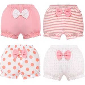 AOOPOO Lot de 4 Culotte Bébé Fille Coton Short Bloomer Couvre-Couche Mignon avec Nœud Papillon sous-vêtements Souple Pantalon Respirant Volants Slips Elastique pour Bébé Tout-Petit 6 Mois-3 Ans - Publicité AOOPOO Lot de 4 Culotte Bébé Fille Coton Short Bloomer Couvre-Couche Mignon avec Nœud Papillon sous-vêtements Souple Pantalon Respirant Volants Slips Elastique pour Bébé Tout-Petit 6 Mois-3 Ans - Publicité