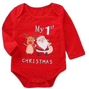 Huttam Body Noël Bébé Garçon 1er Noël Manche Longue Vêtements Bébé Fille 3-18 Mois Combinaison Pas Cher Grenouillere Naissance Barboteuse Bebe Noel (3-6 mois, Rouge) - Publicité Huttam Body Noël Bébé Garçon 1er Noël Manche Longue Vêtements Bébé Fille 3-18 Mois Combinaison Pas Cher Grenouillere Naissance Barboteuse Bebe Noel (3-6 mois, Rouge) - Publicité