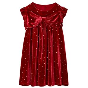 VERTBAUDET Robe Fille noël à Noeud Velours Lisse Rouge 6A - Publicité VERTBAUDET Robe Fille noël à Noeud Velours Lisse Rouge 6A - Publicité