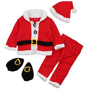 amropi Bébé Garçons Père Noël Ensembles Pantalons et Manteaux et Chapeau et Chaussettes 4 Pièces Chaud Tenues (Rouge et Blanc,80CM,6-12 Mois) - Publicité amropi Bébé Garçons Père Noël Ensembles Pantalons et Manteaux et Chapeau et Chaussettes 4 Pièces Chaud Tenues (Rouge et Blanc,80CM,6-12 Mois) - Publicité