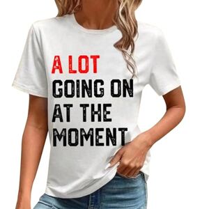 Générique T-Shirt à Manches Courtes « A lot Going on at The Moment », pour Femme, pour Les Amateurs de Musique, Cadeau pour Les Fans de Musique (Z01 Noir, M) - Publicité