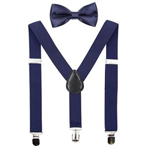 HANERDUN Bretelles pour Enfants Nœud Papillon Ensembles Bretelles Ajustables en Y avec Variété Couleurs pour les Bébé de 1 à 10 Ans - Publicité HANERDUN Bretelles pour Enfants Nœud Papillon Ensembles Bretelles Ajustables en Y avec Variété Couleurs pour les Bébé de 1 à 10 Ans - Publicité
