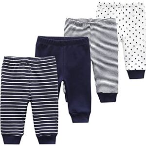 Chamie Lot de 4 leggings unisexes en coton pour nouveau-né garçons et filles de 0 à 12 mois, Bleu marine 1., 3 mois - Publicité Chamie Lot de 4 leggings unisexes en coton pour nouveau-né garçons et filles de 0 à 12 mois, Bleu marine 1., 3 mois - Publicité