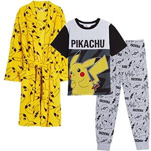 Pokémon Pyjama Pokemon + peignoir de bain pour enfant Pikachu assorti + peignoir, jaune, 9-10 ans - Publicité Pokémon Pyjama Pokemon + peignoir de bain pour enfant Pikachu assorti + peignoir, jaune, 9-10 ans - Publicité