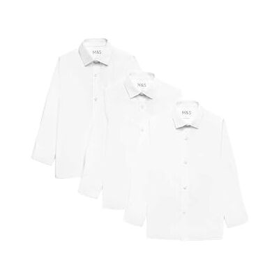 Marks & Spencer Lot de 3 Chemises garçons Repassage Facile, idéales pour l’école (du 2 au 16 Ans) Blanc 10-11 Ans - Publicité Marks & Spencer Lot de 3 Chemises garçons Repassage Facile, idéales pour l’école (du 2 au 16 Ans) Blanc 10-11 Ans - Publicité