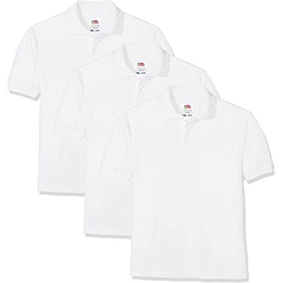 Fruit of the Loom Polo T-shirt Manches Longues Garçon - Publicité Fruit of the Loom Polo T-shirt Manches Longues Garçon - Publicité
