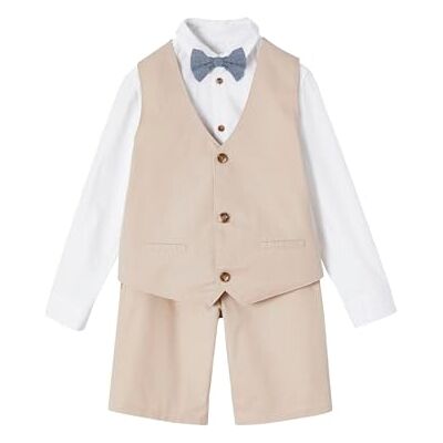VERTBAUDET Ensemble cérémonie 4 pièces garçon Beige 12A - Publicité VERTBAUDET Ensemble cérémonie 4 pièces garçon Beige 12A - Publicité