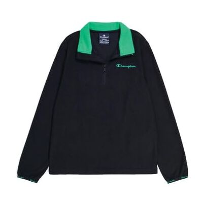 Champion Legacy Micro Polar Fleece B-Quick-Dry Micropolar Half Zip Sweat, Noir/Vert Brillant, 9-10 Ans Enfants et Adolescents - Publicité Champion Legacy Micro Polar Fleece B-Quick-Dry Micropolar Half Zip Sweat, Noir/Vert Brillant, 9-10 Ans Enfants et Adolescents - Publicité