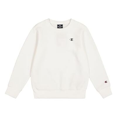 Champion Garçon Legacy Basics B Ultralight Powerblend Fleece Crewneck Sweat, Blanc, 11-12 Ans EU - Publicité Champion Garçon Legacy Basics B Ultralight Powerblend Fleece Crewneck Sweat, Blanc, 11-12 Ans EU - Publicité