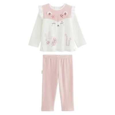 Petit Béguin Pyjama Enfant 2 pièces en Velours écru Louisa - Publicité Petit Béguin Pyjama Enfant 2 pièces en Velours écru Louisa - Publicité