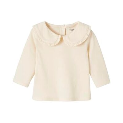 VERTBAUDET T Shirt Bébé Manches Longues Col Claudine Coton - Publicité VERTBAUDET T Shirt Bébé Manches Longues Col Claudine Coton - Publicité