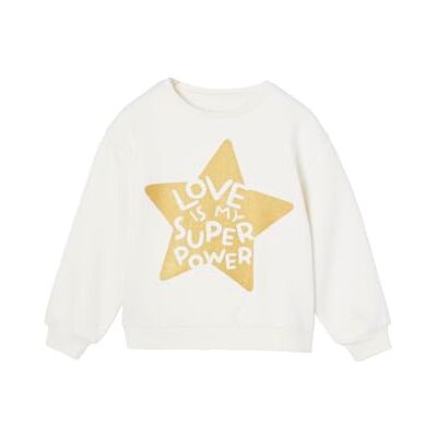 VERTBAUDET Sweat Fille Motif imprimé Vanille 3A - Publicité VERTBAUDET Sweat Fille Motif imprimé Vanille 3A - Publicité