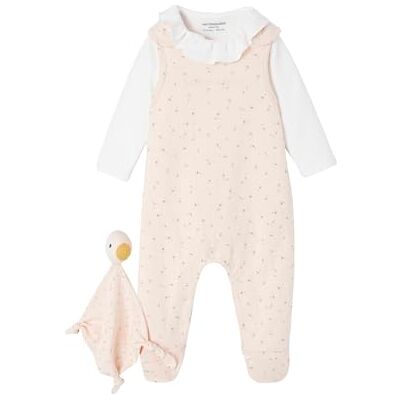 VERTBAUDET Ensemble 3 pièces naissance combinaison body doudou rose 3M(60CM) - Publicité VERTBAUDET Ensemble 3 pièces naissance combinaison body doudou rose 3M(60CM) - Publicité