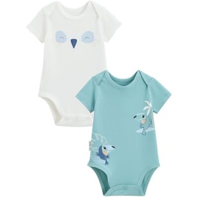 Petit Béguin Lot de 2 Bodies bébé Manches Courtes Toucana - Publicité Petit Béguin Lot de 2 Bodies bébé Manches Courtes Toucana - Publicité