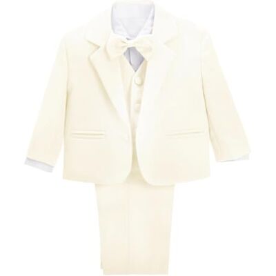 Lito Angels Costume Mariage Ceremonie Bebe Garcon, Ensemble 5 Pieces (Blazer, Gilet, Chemise, Noeud Papillon et Pantalon), Taille 12-18 Mois (étiquette en Tissu 01), Ivoire 057 - Publicité Lito Angels Costume Mariage Ceremonie Bebe Garcon, Ensemble 5 Pieces (Blazer, Gilet, Chemise, Noeud Papillon et Pantalon), Taille 12-18 Mois (étiquette en Tissu 01), Ivoire 057 - Publicité
