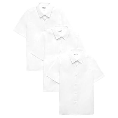 Marks & Spencer Lot de 3 Chemises Fille Coupe Slim, Repassage Facile, idéales pour l’école (du 2 au 16 Ans) Blanc 3-4 Ans - Publicité Marks & Spencer Lot de 3 Chemises Fille Coupe Slim, Repassage Facile, idéales pour l’école (du 2 au 16 Ans) Blanc 3-4 Ans - Publicité