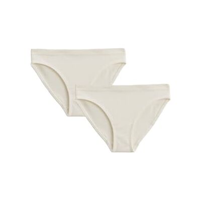 Petit Béguin Lot de 2 Culottes Fille écrues Saeva - Publicité Petit Béguin Lot de 2 Culottes Fille écrues Saeva - Publicité