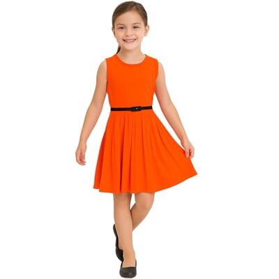 A2Z 4 Kids Filles Unie Patineuse Robe Soirée Mode New Skater Dress Neon Orange 9-10 - Publicité A2Z 4 Kids Filles Unie Patineuse Robe Soirée Mode New Skater Dress Neon Orange 9-10 - Publicité