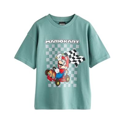 NEXT Garçon T-Shirt Mario Gaming Coupe standard, 100 % coton - Publicité NEXT Garçon T-Shirt Mario Gaming Coupe standard, 100 % coton - Publicité