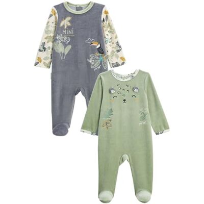 Petit Béguin Lot de 2 Pyjamas bébé en Velours Boavista - Publicité Petit Béguin Lot de 2 Pyjamas bébé en Velours Boavista - Publicité