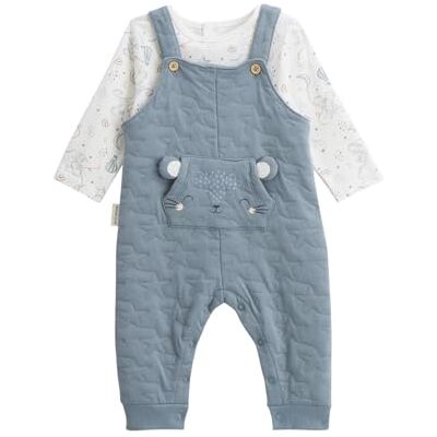 Petit Béguin Ensemble salopette bébé en coton matelassé et t-shirt Rêverie - Publicité Petit Béguin Ensemble salopette bébé en coton matelassé et t-shirt Rêverie - Publicité