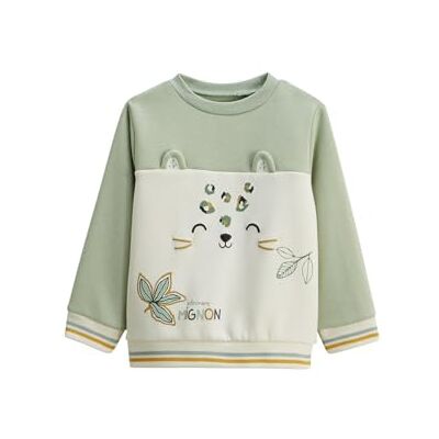 Petit Béguin Sweat-Shirt Enfant en Molleton Boavista - Publicité Petit Béguin Sweat-Shirt Enfant en Molleton Boavista - Publicité