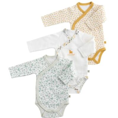 Sauthon Bodies bébé à manches longues Lot de 3 - Publicité Sauthon Bodies bébé à manches longues Lot de 3 - Publicité