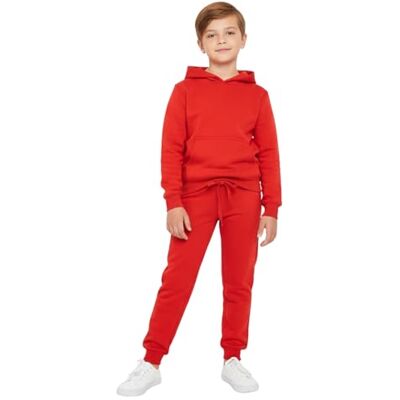 A2Z 4 Kids A2Z 4 Enfants Filles Garçons Unisexe Uni Survêtement À capuche Sweat Sweat T.S Plain 105 Red 9-10 - Publicité A2Z 4 Kids A2Z 4 Enfants Filles Garçons Unisexe Uni Survêtement À capuche Sweat Sweat T.S Plain 105 Red 9-10 - Publicité