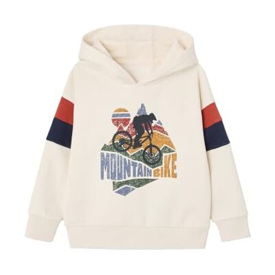 VERTBAUDET Sweat Garçon à Capuche Motif Placé Manches Longues Blanc 14A - Publicité VERTBAUDET Sweat Garçon à Capuche Motif Placé Manches Longues Blanc 14A - Publicité