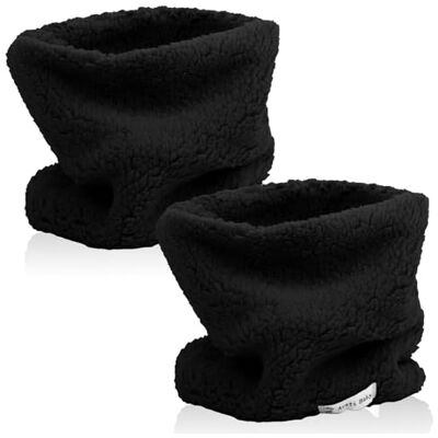 Risipu Lot de 2 écharpes d'hiver chaudes en polaire pour enfants, garçons et filles, écharpes rondes coupe-vent, cache-cou, masque (2 Pcs Noir) - Publicité Risipu Lot de 2 écharpes d'hiver chaudes en polaire pour enfants, garçons et filles, écharpes rondes coupe-vent, cache-cou, masque (2 Pcs Noir) - Publicité