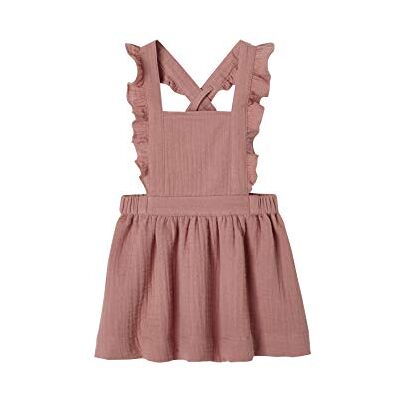 VERTBAUDET Robe Bébé en Gaze de Coton Bretelles à Volants Vieux Rose 6M(67CM) - Publicité VERTBAUDET Robe Bébé en Gaze de Coton Bretelles à Volants Vieux Rose 6M(67CM) - Publicité