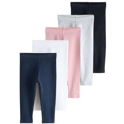 NEXT Fille Leggings en Coton, Lot de 5 Lot de cinq modèles, Coton stretch, Coupe longue, Taille élastique, Modèle à enfiler - Publicité NEXT Fille Leggings en Coton, Lot de 5 Lot de cinq modèles, Coton stretch, Coupe longue, Taille élastique, Modèle à enfiler - Publicité