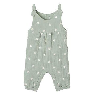 VERTBAUDET Combinaison bébé Naissance brodée en Gaze de Coton Tilleul 12M(74CM) - Publicité VERTBAUDET Combinaison bébé Naissance brodée en Gaze de Coton Tilleul 12M(74CM) - Publicité