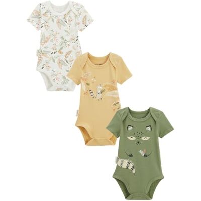 Petit Béguin Lot de 3 Bodies bébé Manches Courtes Gabin - Publicité Petit Béguin Lot de 3 Bodies bébé Manches Courtes Gabin - Publicité