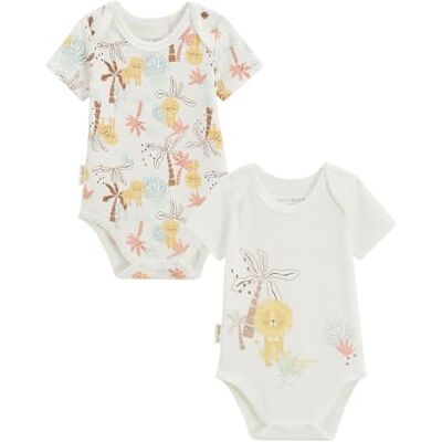 Petit Béguin Lot de 2 Bodies bébé Manches Courtes Auguste - Publicité Petit Béguin Lot de 2 Bodies bébé Manches Courtes Auguste - Publicité