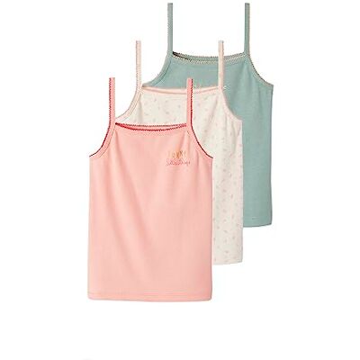 VERTBAUDET Lot de 3 débardeurs Fantaisie Fille en Maille côtelée Rose Nude 3A - Publicité VERTBAUDET Lot de 3 débardeurs Fantaisie Fille en Maille côtelée Rose Nude 3A - Publicité