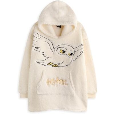 Harry Potter Vuddie surdimensionné à Sweat à Capuche Kids Navy ou White Fleece Taille Unique - Publicité Harry Potter Vuddie surdimensionné à Sweat à Capuche Kids Navy ou White Fleece Taille Unique - Publicité