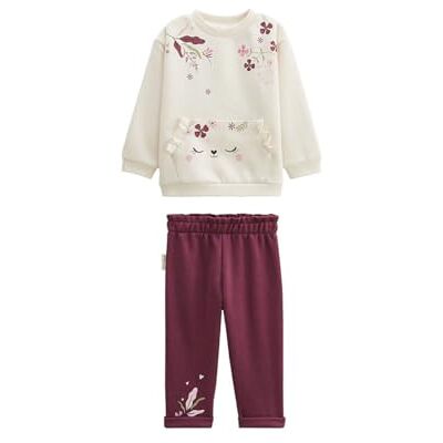 Petit Béguin Ensemble enfant sweat et pantalon en molleton Mila - Publicité Petit Béguin Ensemble enfant sweat et pantalon en molleton Mila - Publicité