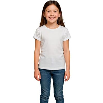 A2Z 4 Kids Filles T-Shirts Coton Uni Tie Dye Court Manches T-Shirts Haut Doux Girls T Shirt White 9-10 - Publicité A2Z 4 Kids Filles T-Shirts Coton Uni Tie Dye Court Manches T-Shirts Haut Doux Girls T Shirt White 9-10 - Publicité