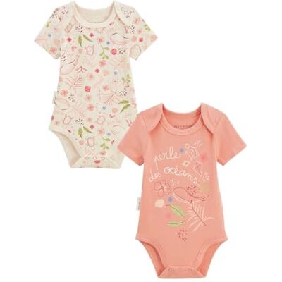 Petit Béguin Lot de 2 Bodies bébé Manches Courtes Santa Giulia - Publicité Petit Béguin Lot de 2 Bodies bébé Manches Courtes Santa Giulia - Publicité