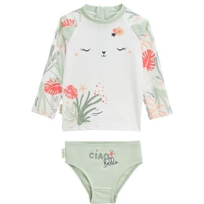 Petit Béguin Maillot de Bain bébé 2 pièces t-Shirt de Protection UV & Culotte Arya - Publicité Petit Béguin Maillot de Bain bébé 2 pièces t-Shirt de Protection UV & Culotte Arya - Publicité